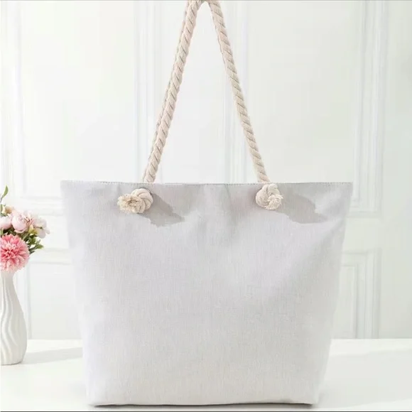 Evil Eye Tote Bag w/ Rope Handle - Picture 3 of 4